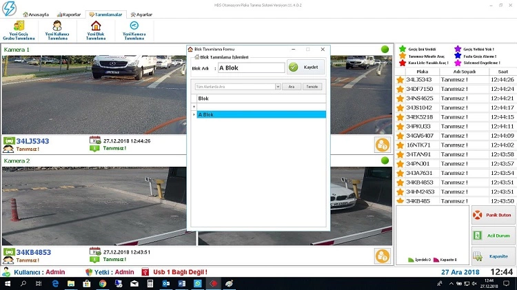Gaziantep Plaka Tanıma Sistemi