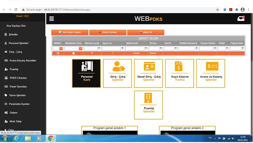Personel Takip Programı