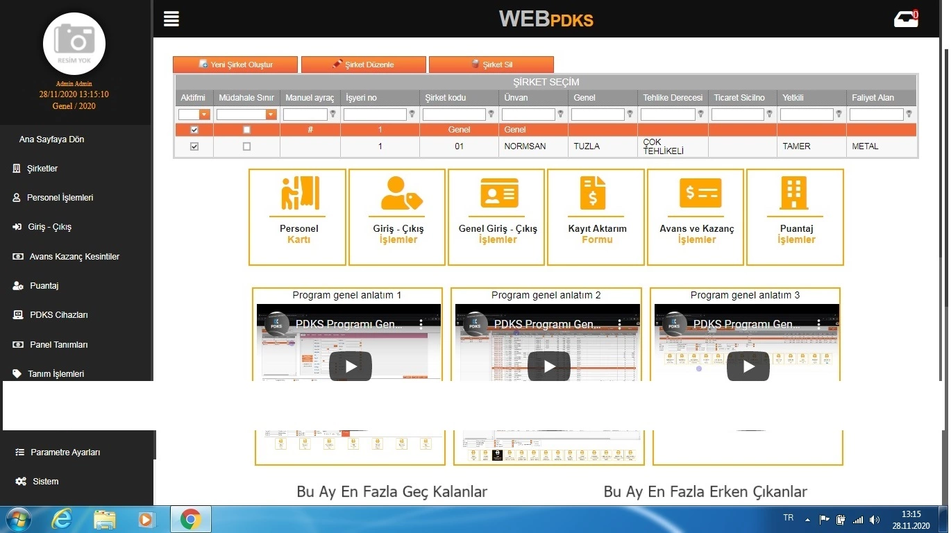 Web Cloud Personel Takip Yazılımı