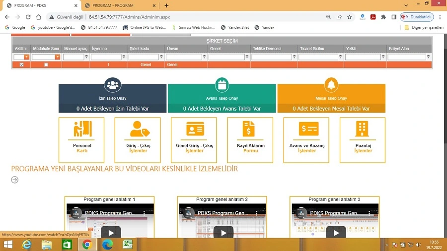 Kayseri Personel Takip Sistemi