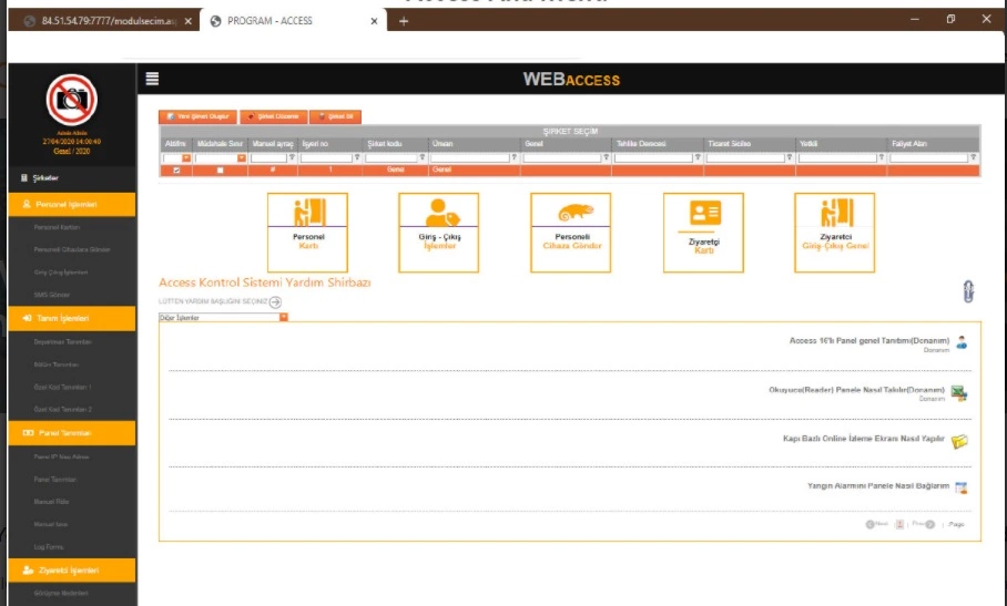 Web Cloud Acess Kapı Kontrol Sistemleri